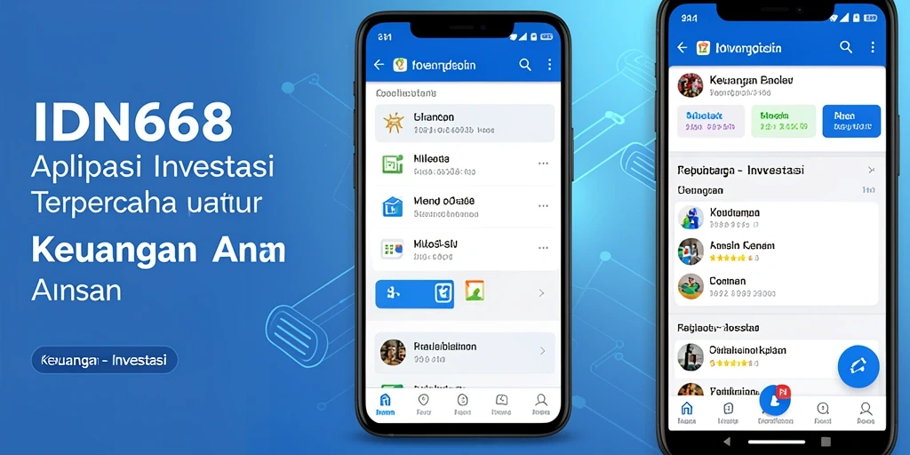 Tampilan utama IDN668 yang intuitif dan user-friendly untuk investasi.