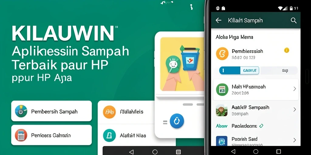 Screenshot KILAUWIN menampilkan antarmuka pembersihan yang sederhana dan efektif.