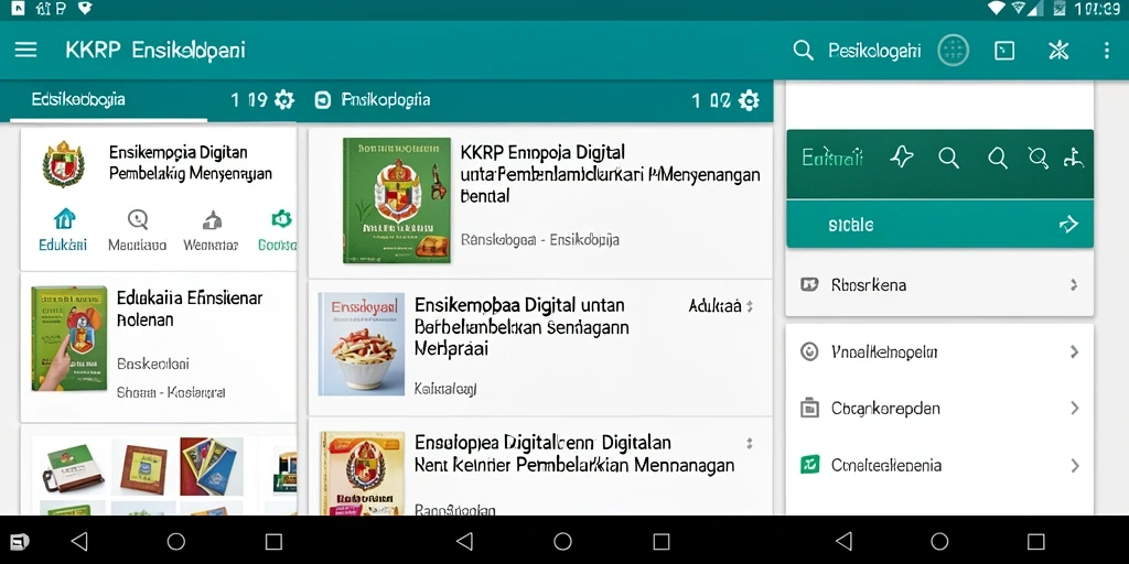 Tampilan antarmuka aplikasi KKRP yang menarik dan informatif.