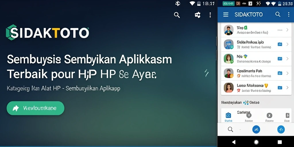 Tampilan antarmuka SIDAKTOTO saat menyembunyikan aplikasi.