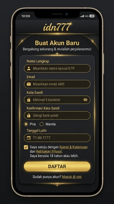 Panduan Daftar Akun Baru idn777 untuk Pengguna Android
